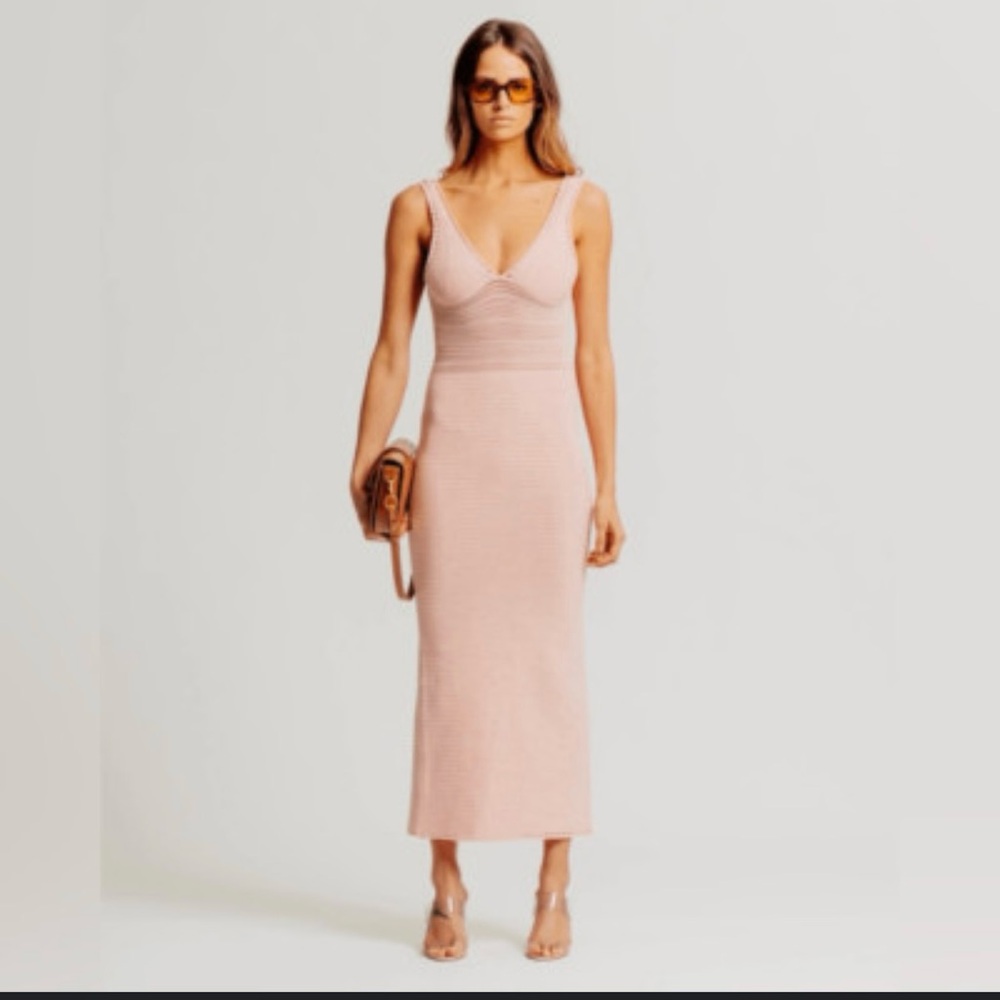 Torn by Ronny Kobo Blush Midi Dress